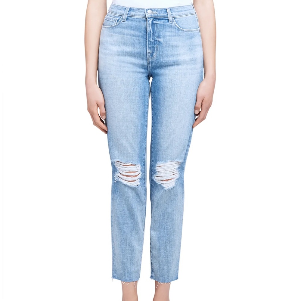 L’AGENCE El Matador French Slim Distressed Jeans Size 26 Denim!